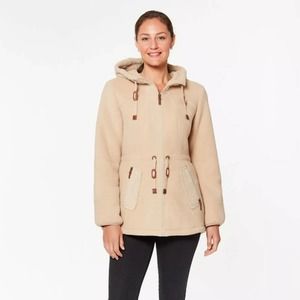 NWT Women's Koolaburra by UGG Hooded Sherpa Jacket Size XL (18-20)